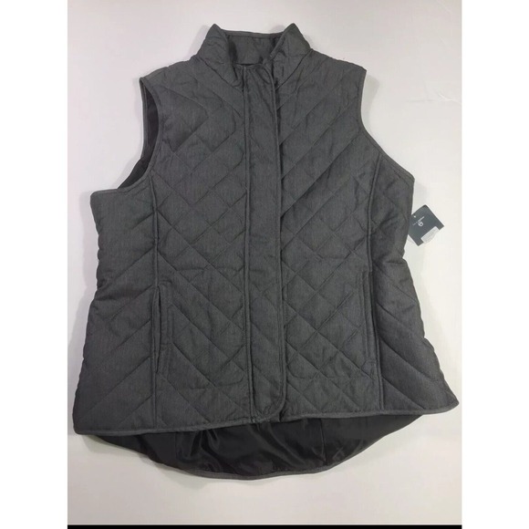 Magellan Outdoors Jackets & Blazers - Magellan Womens Willow Creek Active Vest Classic FIt SIze 1XL Light Gray Zip Up